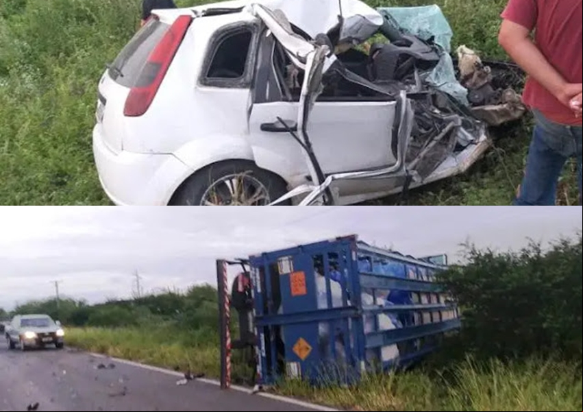 Motorista morre em batida na BA-120 entre Santaluz e Queimadas