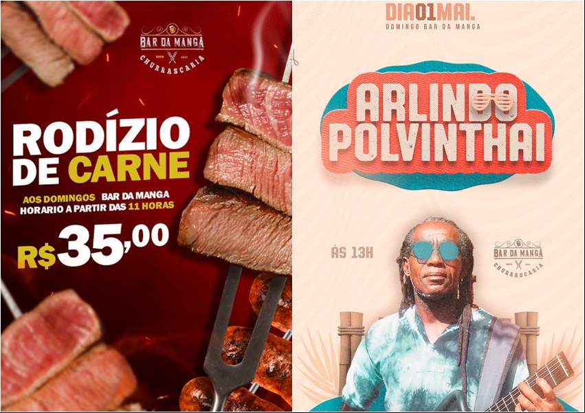 Rodízio de carnes: Bar da Manga garante o delicioso churrasco para o fim de semana