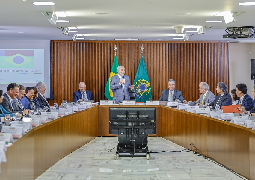 Presidente Lula e ministros fazem balanço do primeiro ano de governo