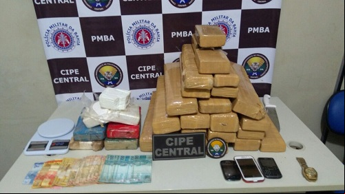 CIPE apreende 55 kg de droga em residência no município de Jequié